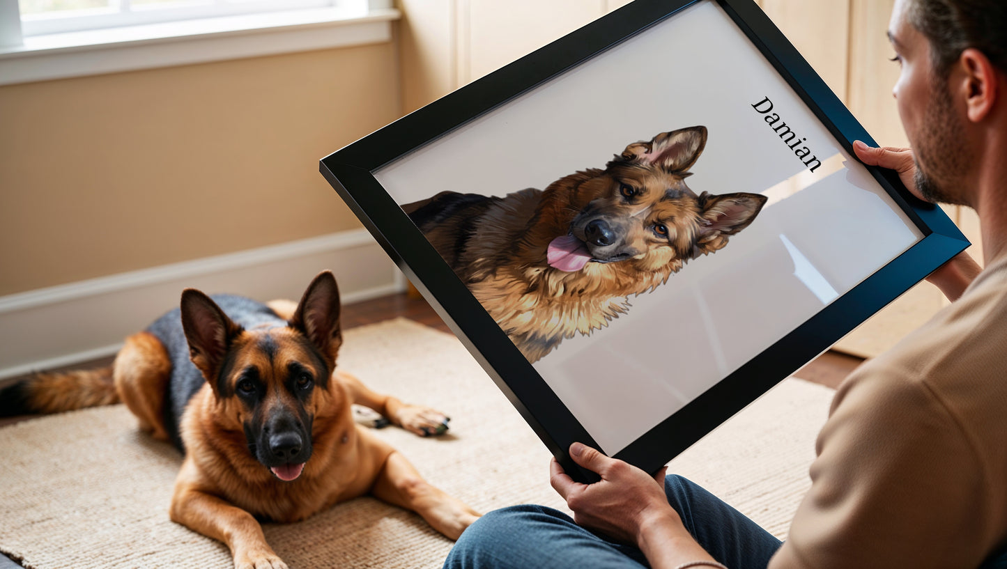 CUSTOM DIGITAL PET PORTRAITS (24-HOUR DELIVERY)