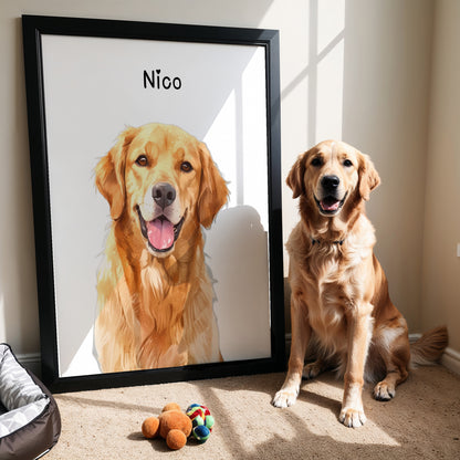 CUSTOM DIGITAL PET PORTRAITS (24-HOUR DELIVERY)