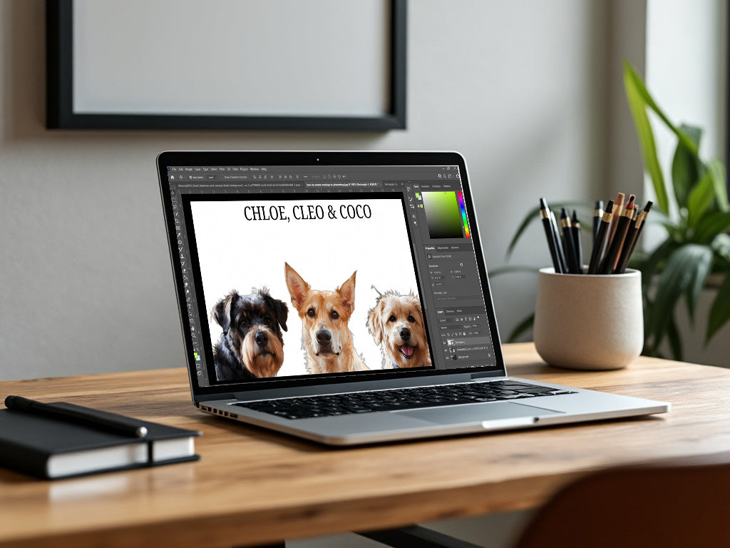 CUSTOM DIGITAL PET PORTRAITS (24-HOUR DELIVERY)